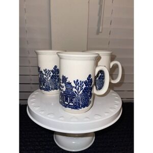 Vintage Churchill Cups Blue Willow Coffee Hot Cocoa Tea Mug Made in England